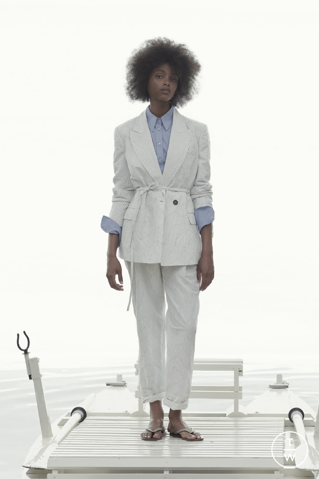 Fashion Week Milan Spring/Summer 2021 look 10 from the Brunello Cucinelli collection 女装