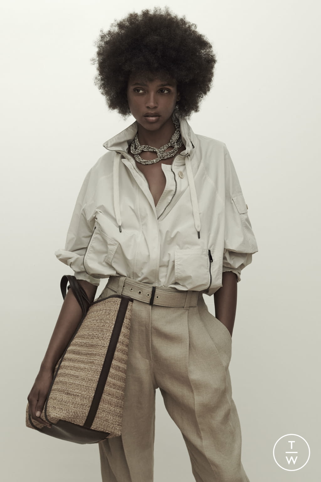 Fashion Week Milan Spring/Summer 2021 look 20 from the Brunello Cucinelli collection 女装