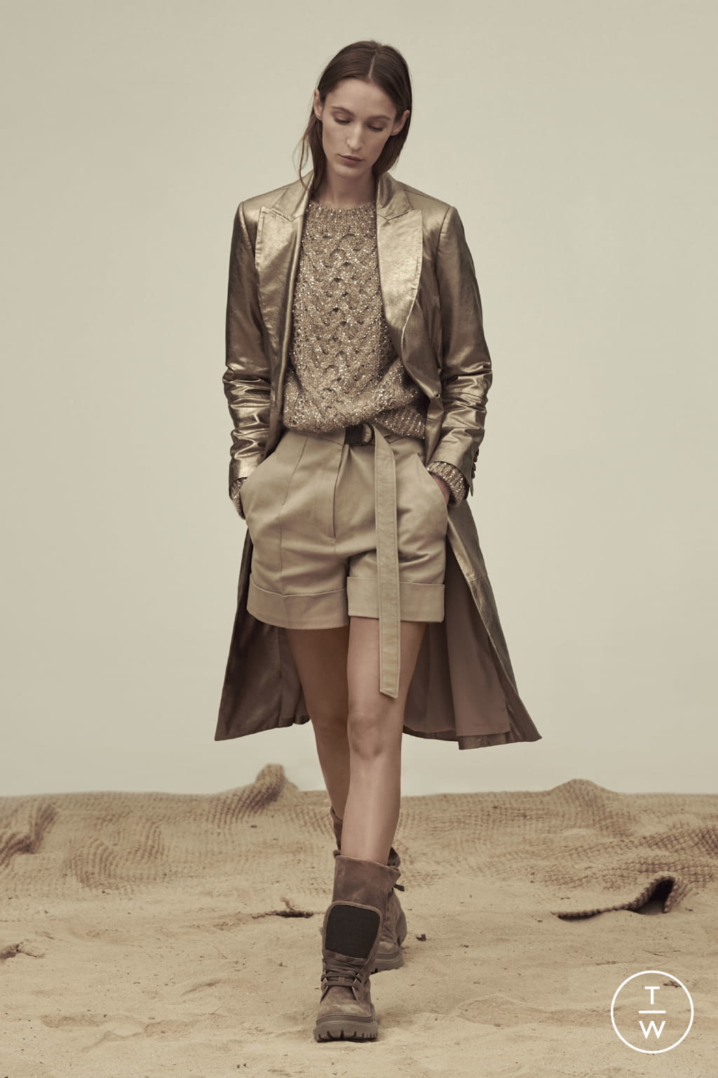 Fashion Week Milan Spring/Summer 2021 look 23 from the Brunello Cucinelli collection womenswear