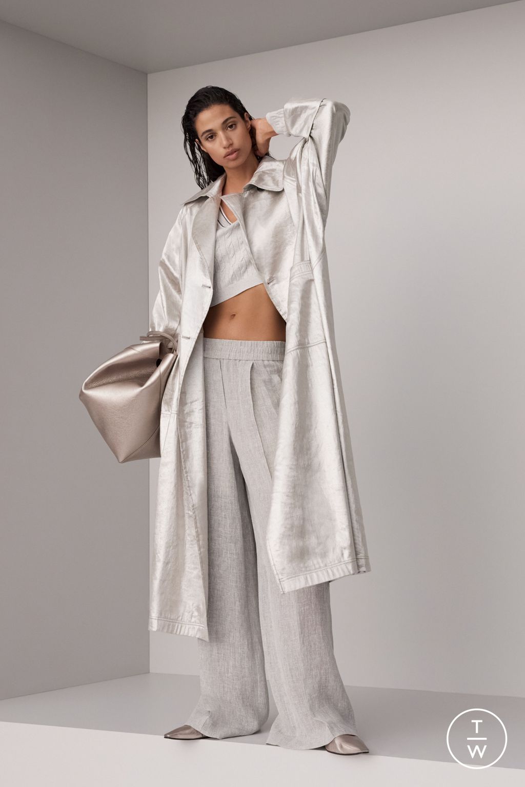 Fashion Week Milan Spring/Summer 2024 look 6 from the Brunello Cucinelli collection womenswear