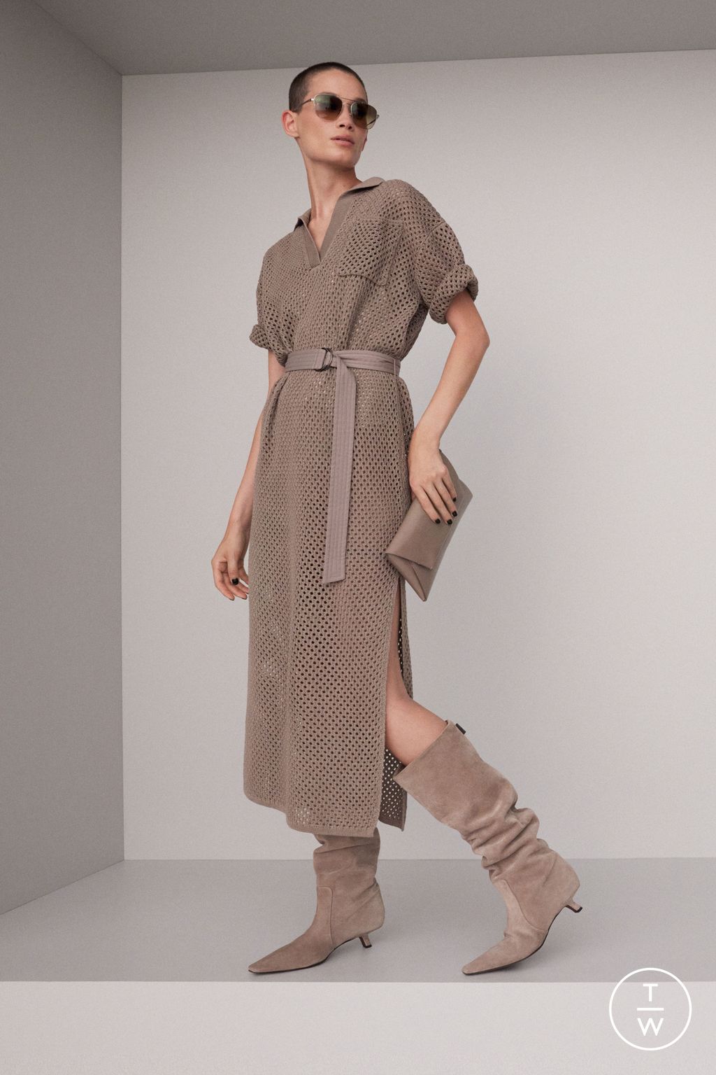 Fashion Week Milan Spring/Summer 2024 look 7 from the Brunello Cucinelli collection womenswear