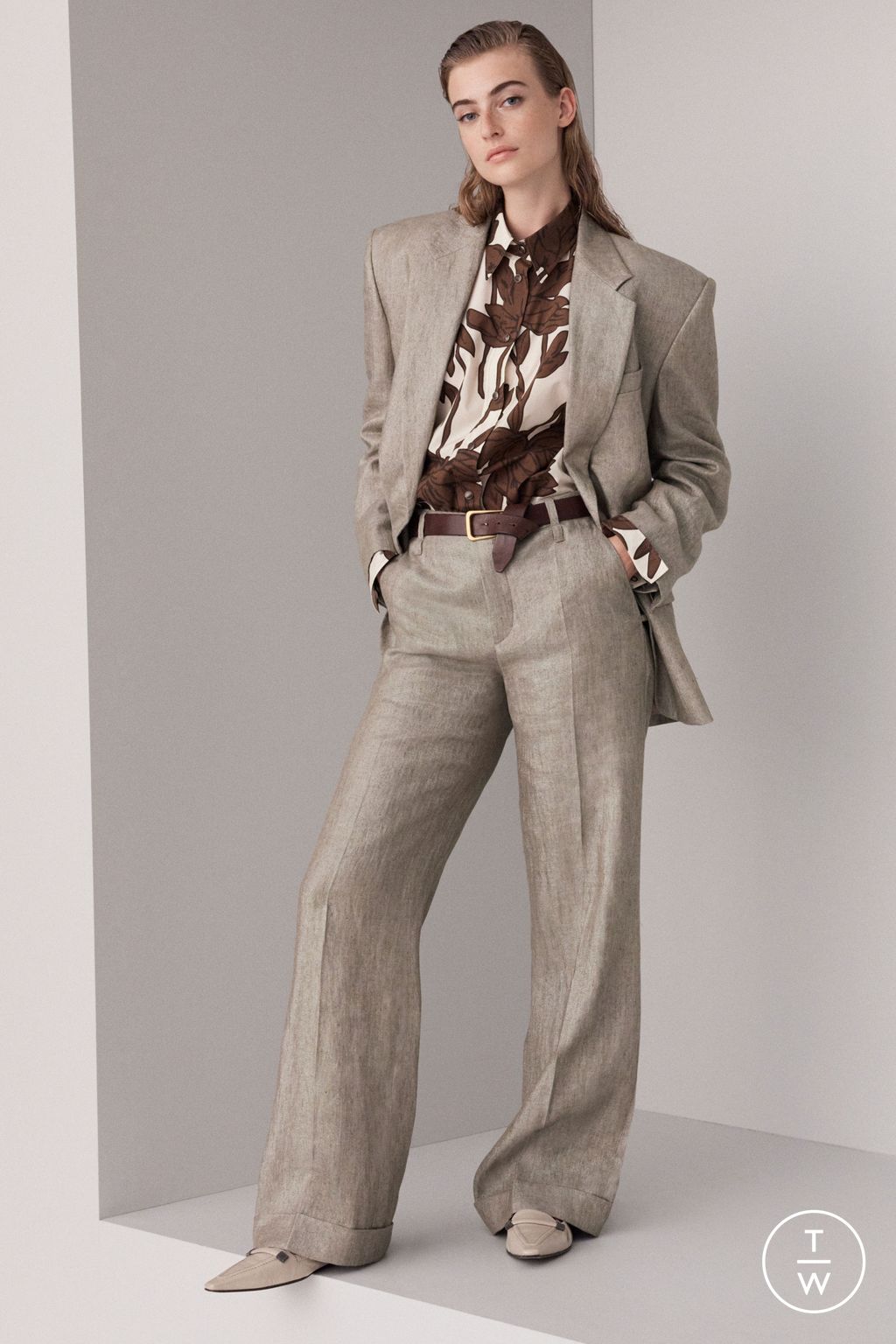 Fashion Week Milan Spring/Summer 2024 look 9 from the Brunello Cucinelli collection womenswear