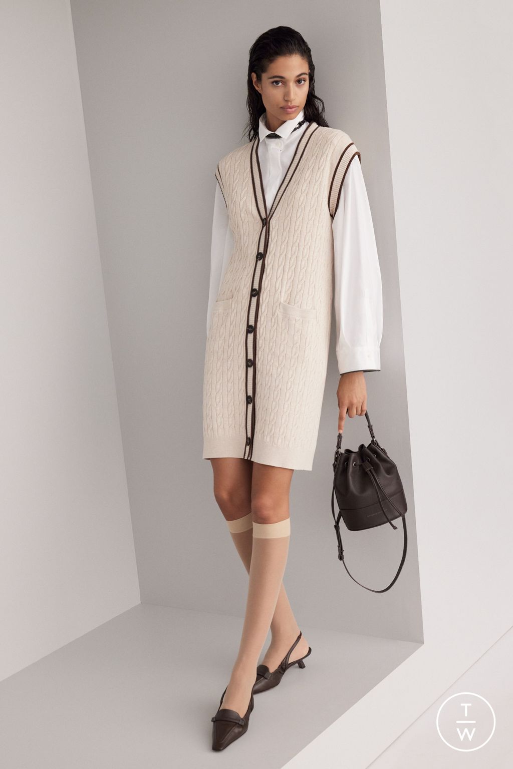 Fashion Week Milan Spring/Summer 2024 look 18 from the Brunello Cucinelli collection womenswear