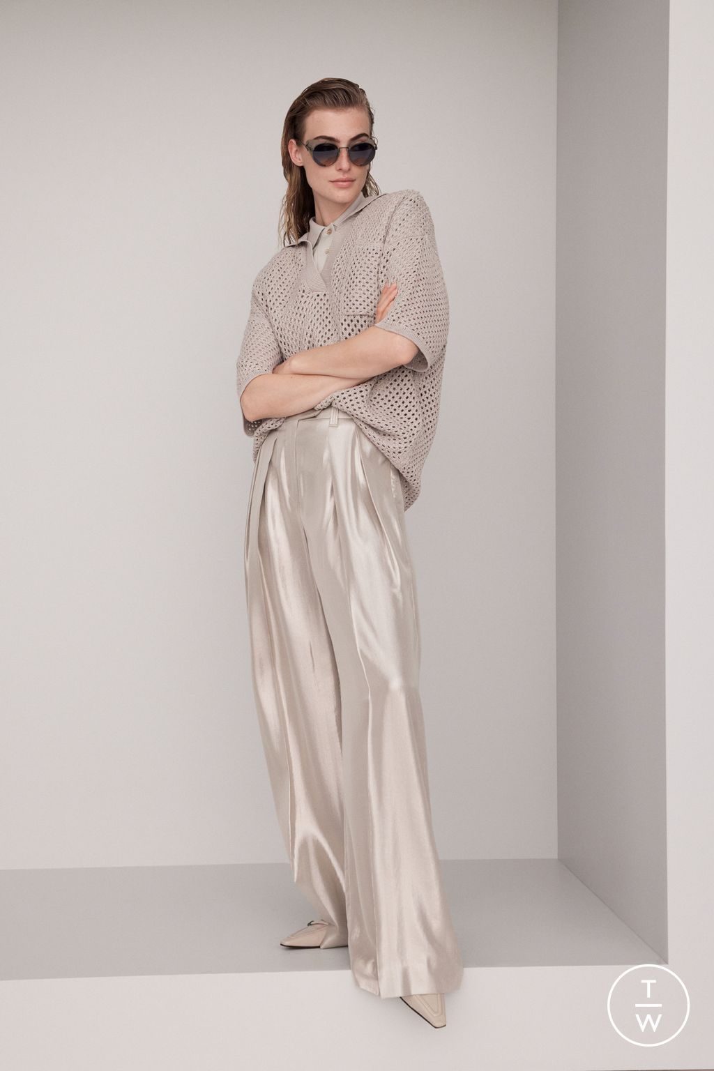 Fashion Week Milan Spring/Summer 2024 look 22 from the Brunello Cucinelli collection womenswear