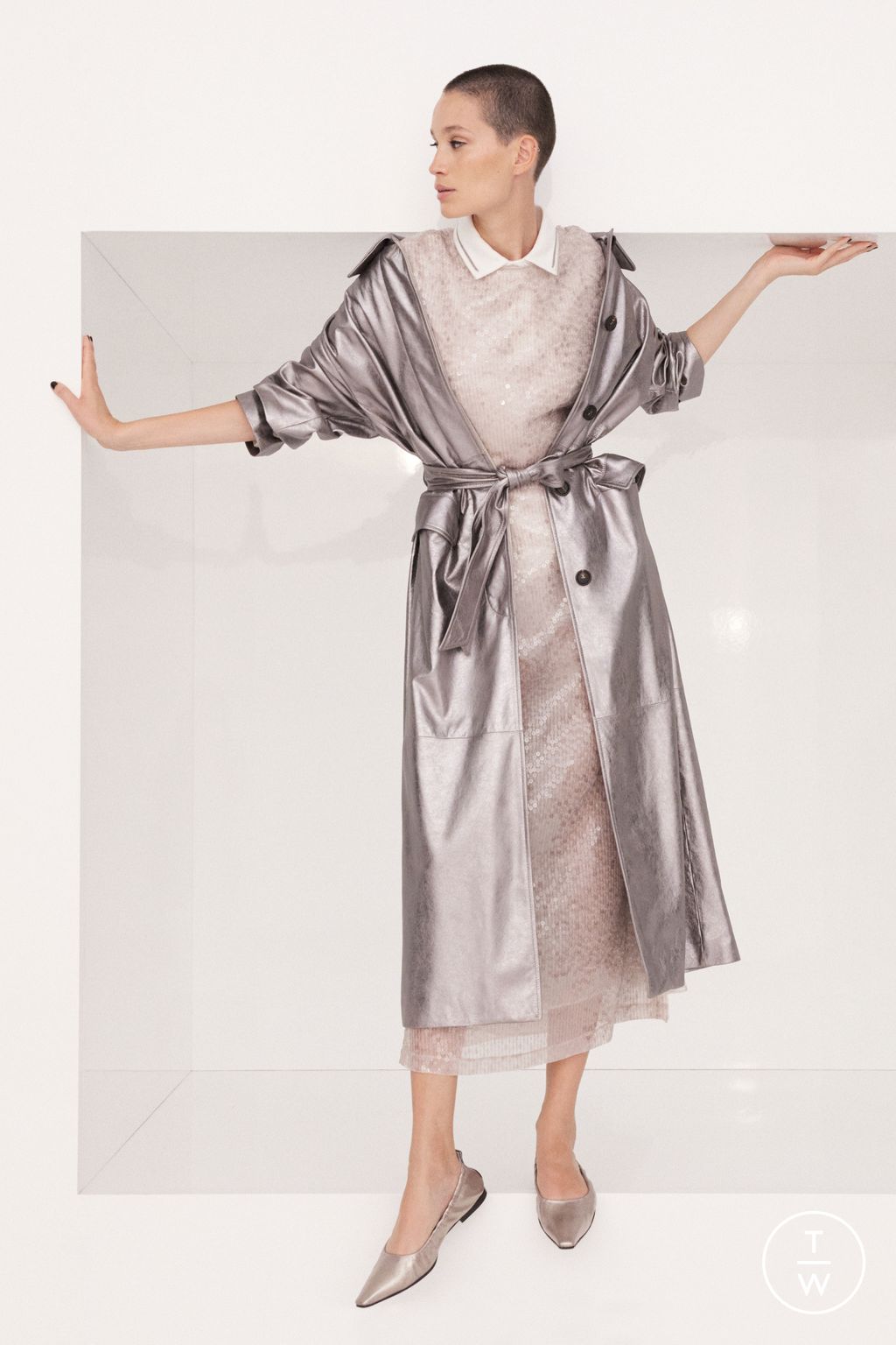 Fashion Week Milan Spring/Summer 2024 look 30 de la collection Brunello Cucinelli womenswear