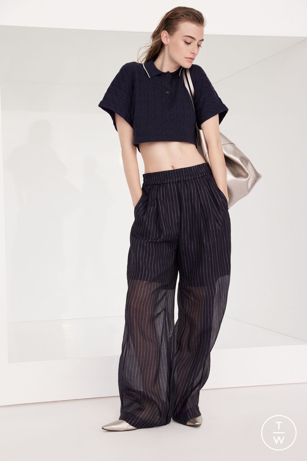 Fashion Week Milan Spring/Summer 2024 look 35 de la collection Brunello Cucinelli womenswear