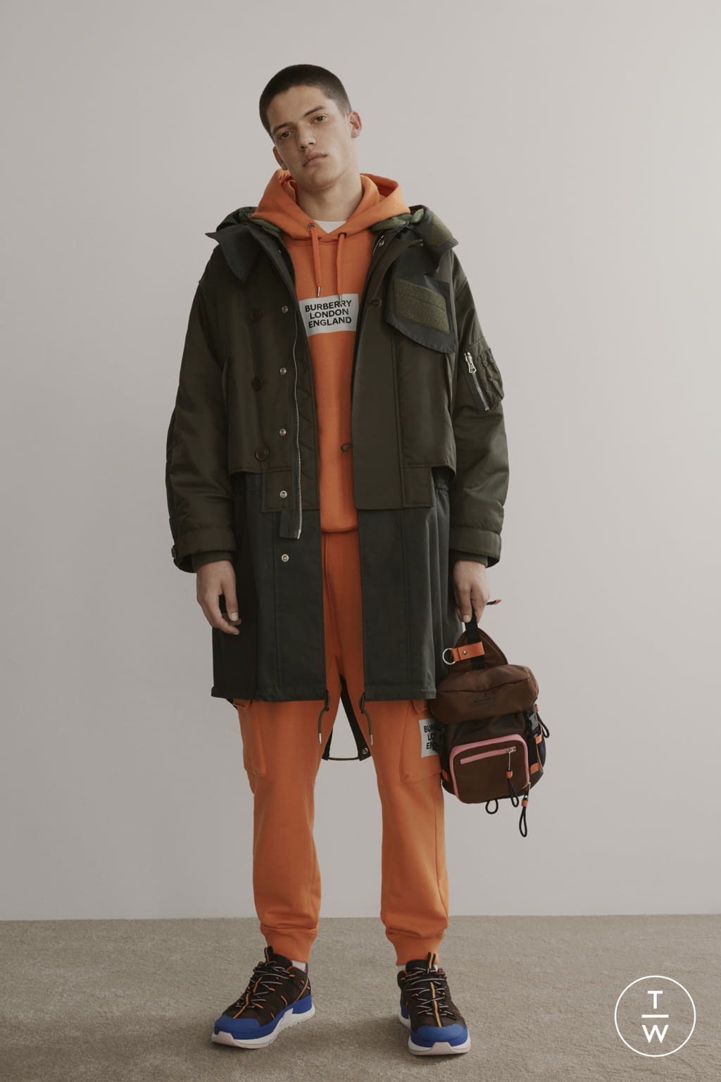 Fashion Week London Pre-Fall 2019 look 7 from the Burberry collection menswear