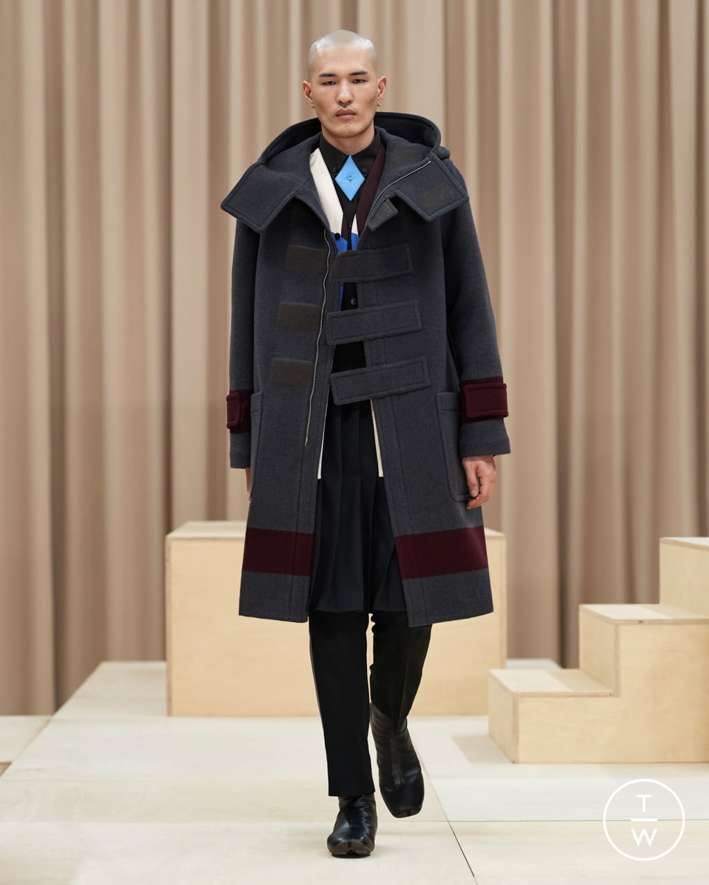Fashion Week London Fall/Winter 2021 look 25 from the Burberry collection 男装
