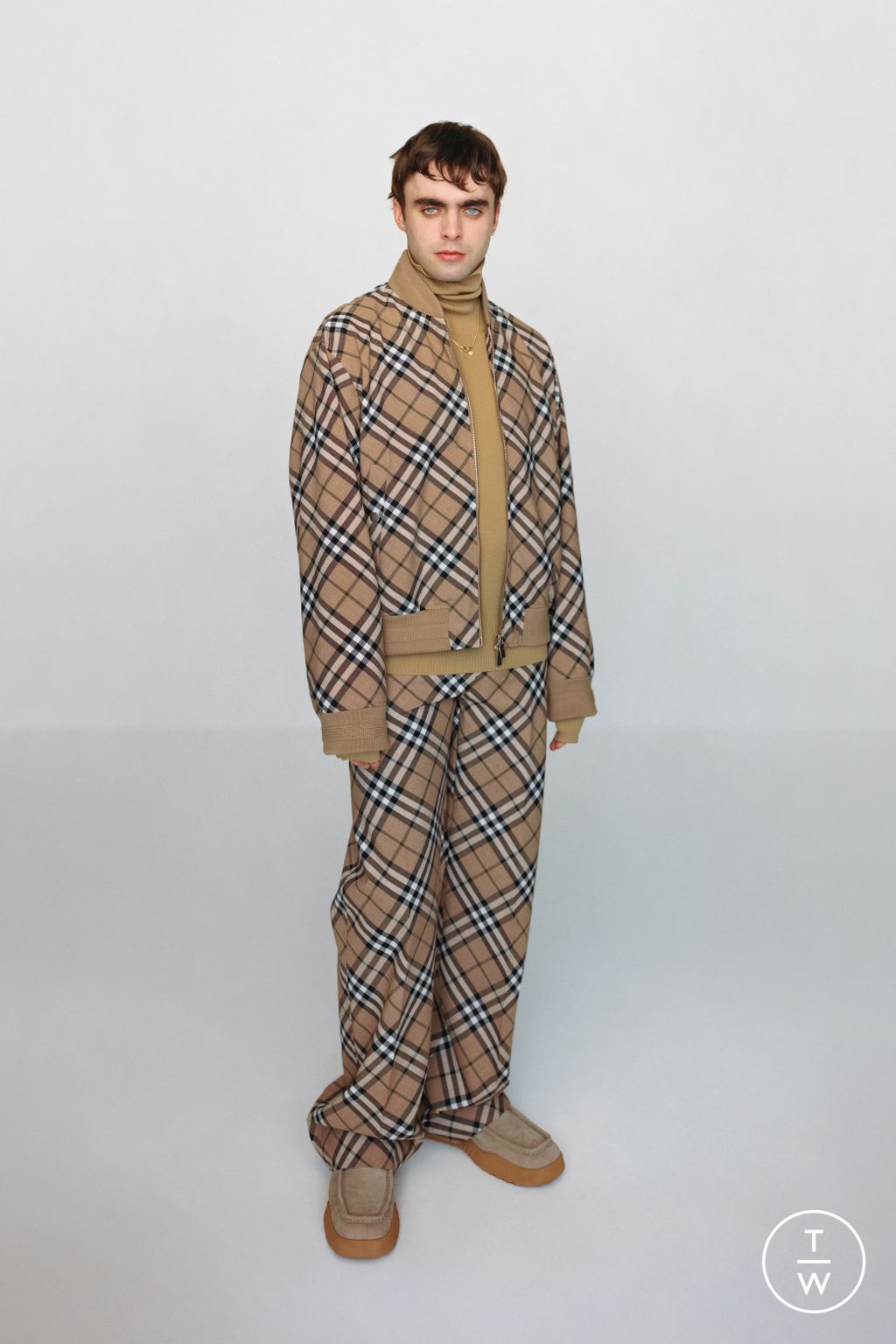 Fashion Week London Pre-Fall 2024 look 14 from the Burberry collection 女装