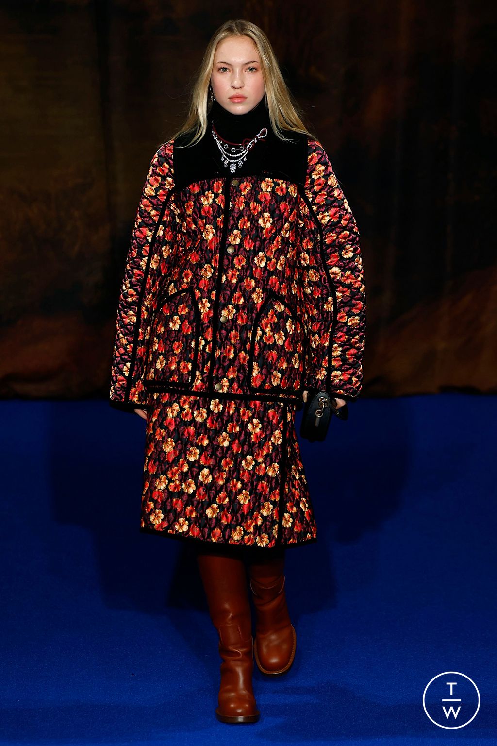 Fashion Week London Fall/Winter 2025 look 11 from the Burberry collection womenswear