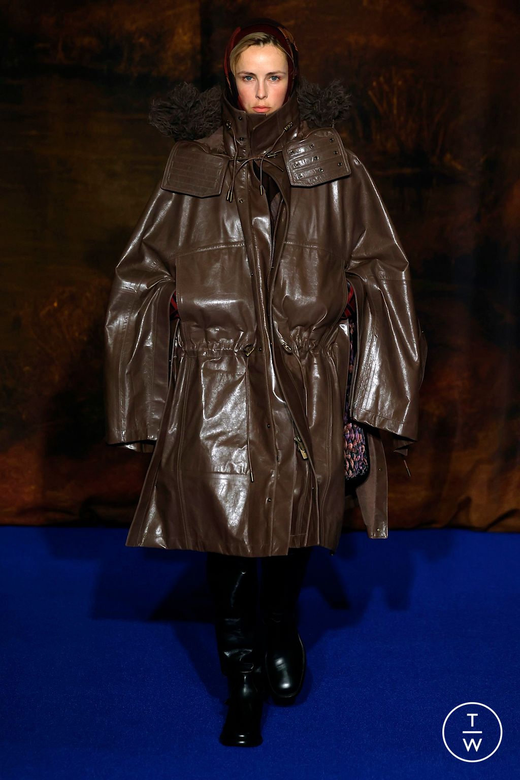 Fashion Week London Fall/Winter 2025 look 20 from the Burberry collection womenswear