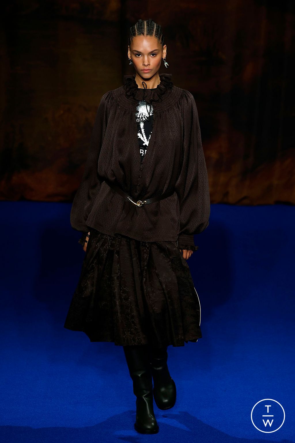 Fashion Week London Fall/Winter 2025 look 27 de la collection Burberry womenswear