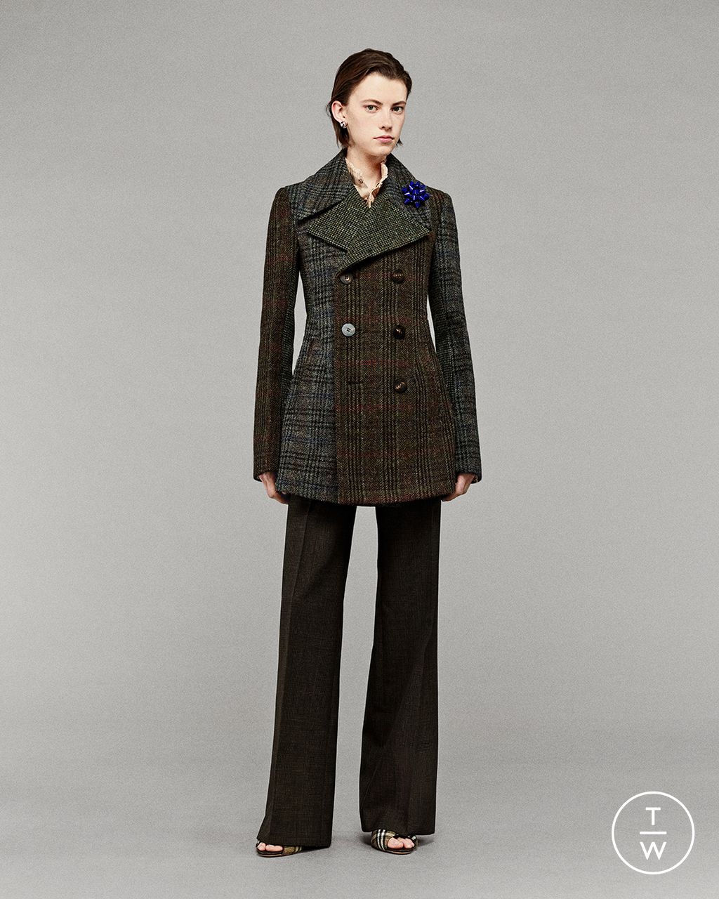 Fashion Week London Resort 2025 look 15 from the Burberry collection womenswear