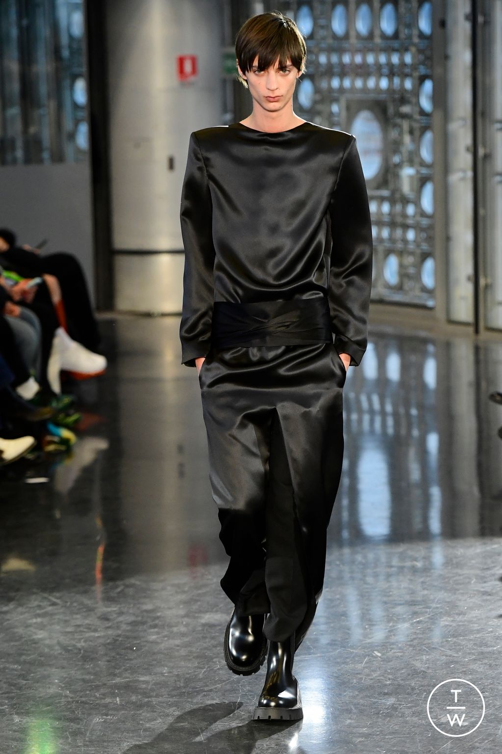Fashion Week Paris Fall/Winter 2024 look 30 from the Burc Akyol collection menswear