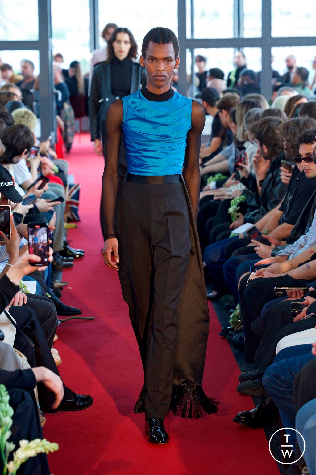 Fashion Week Paris Spring-Summer 2025 look 17 from the Burc Akyol collection menswear