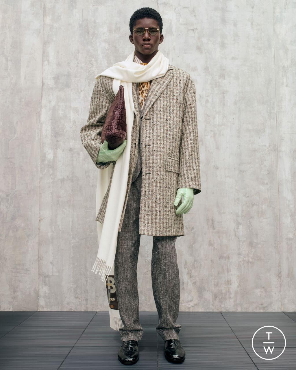 Fashion Week Milan Resort 2025 look 6 from the Bottega Veneta collection womenswear