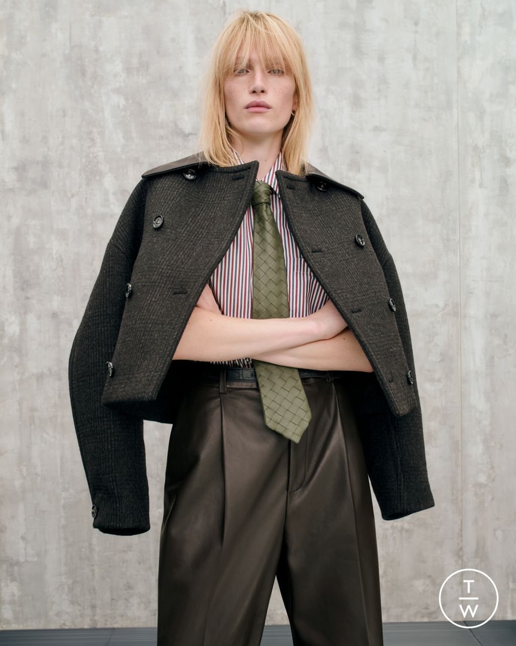 Fashion Week Milan Resort 2025 look 15 from the Bottega Veneta collection womenswear