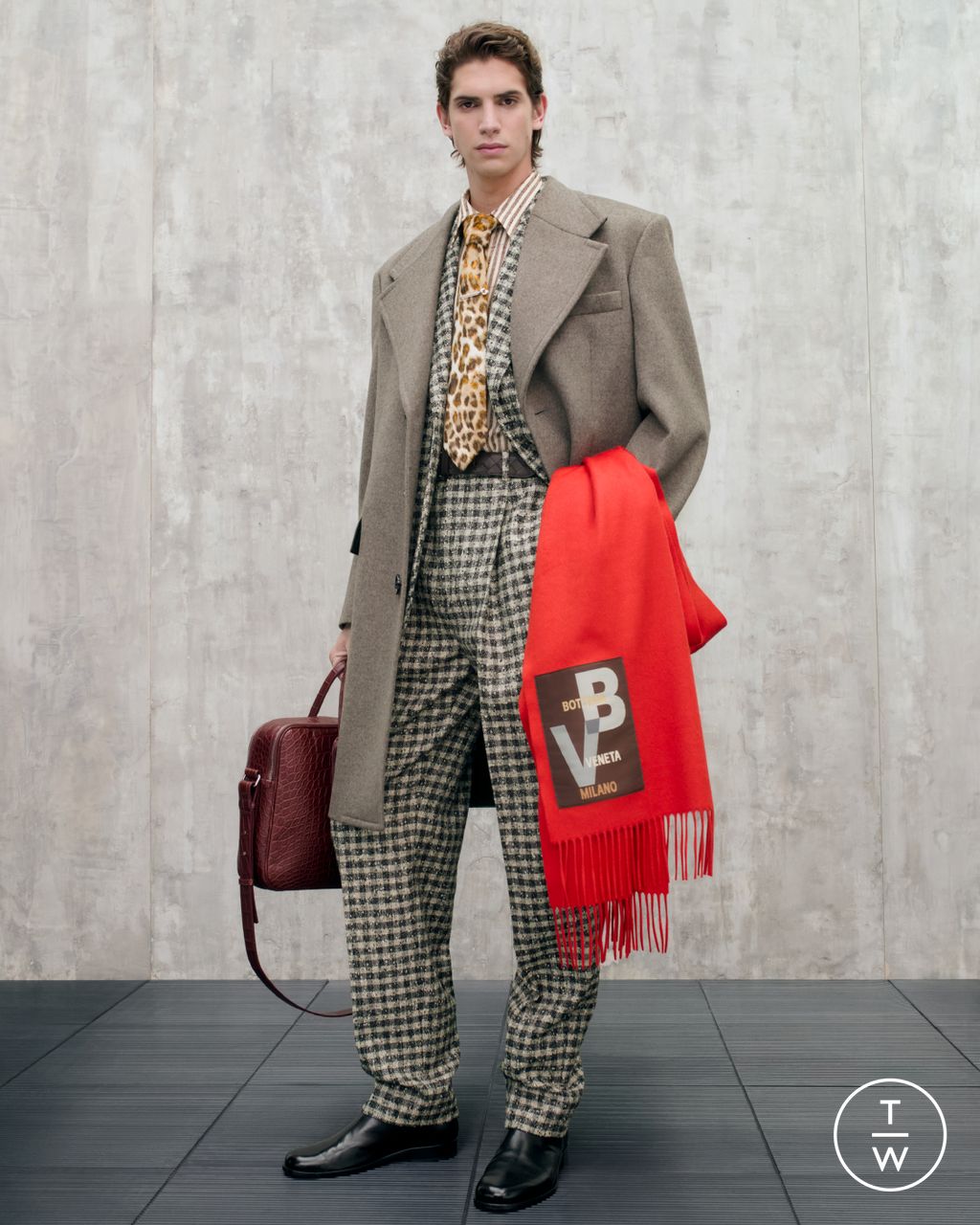 Fashion Week Milan Resort 2025 look 20 from the Bottega Veneta collection womenswear