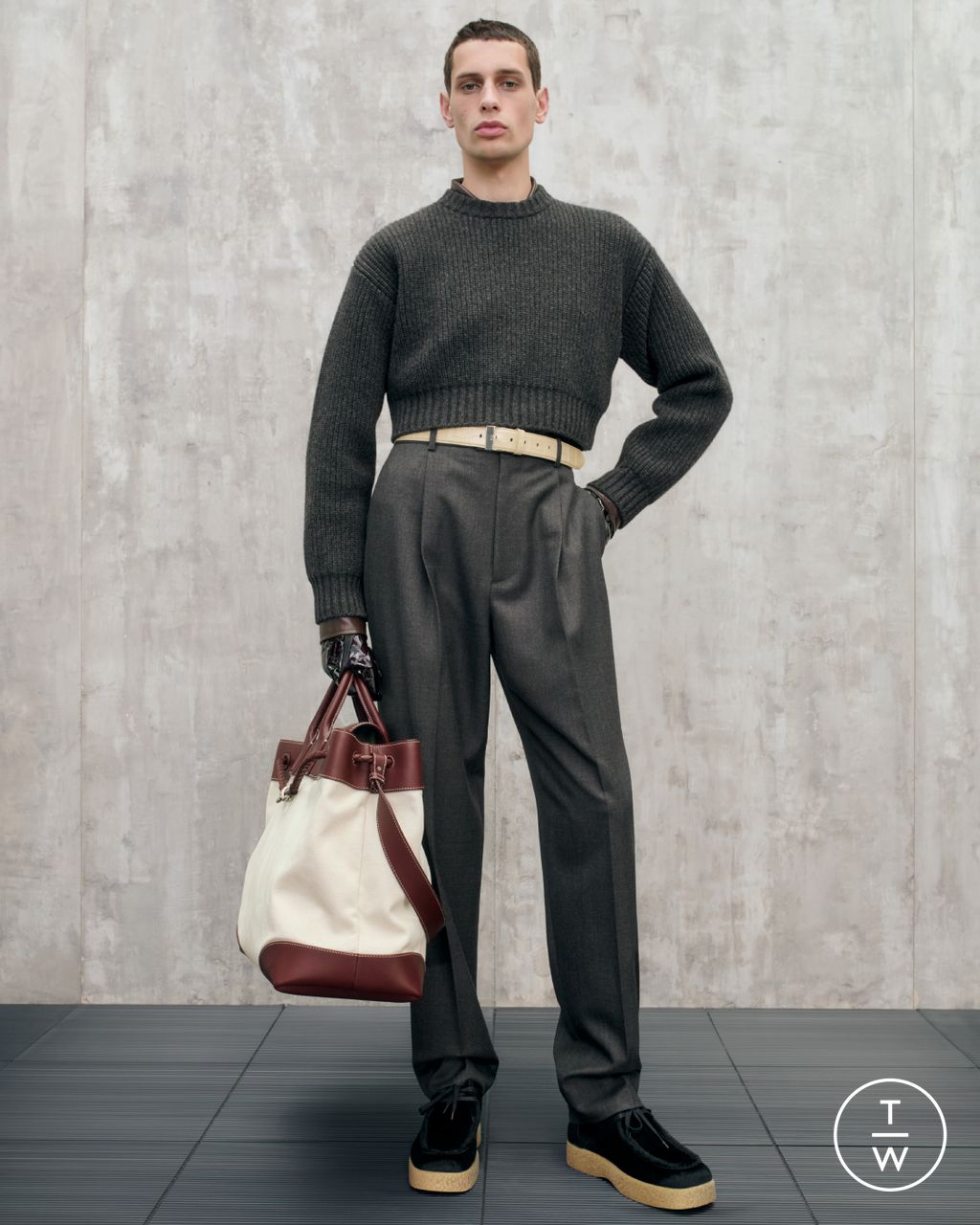 Fashion Week Milan Resort 2025 look 27 from the Bottega Veneta collection womenswear