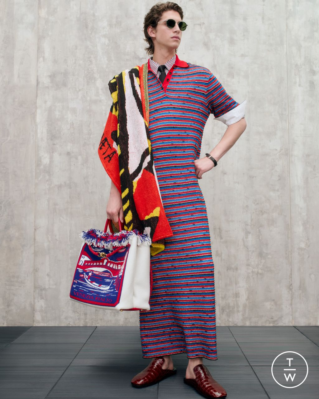 Fashion Week Milan Resort 2025 look 37 from the Bottega Veneta collection womenswear