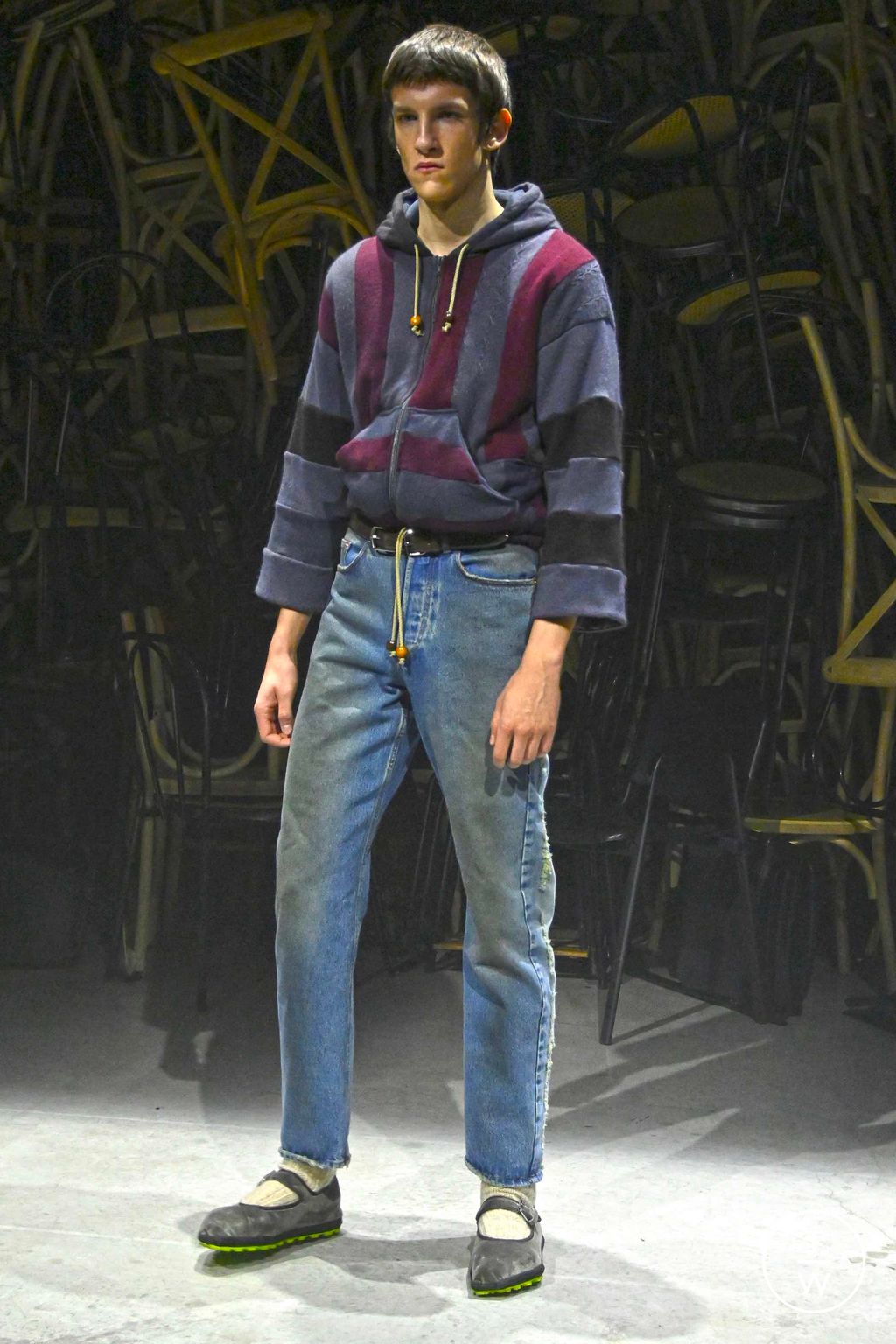 Fashion Week Milan Fall/Winter 2023 look 4 from the Magliano collection 男装