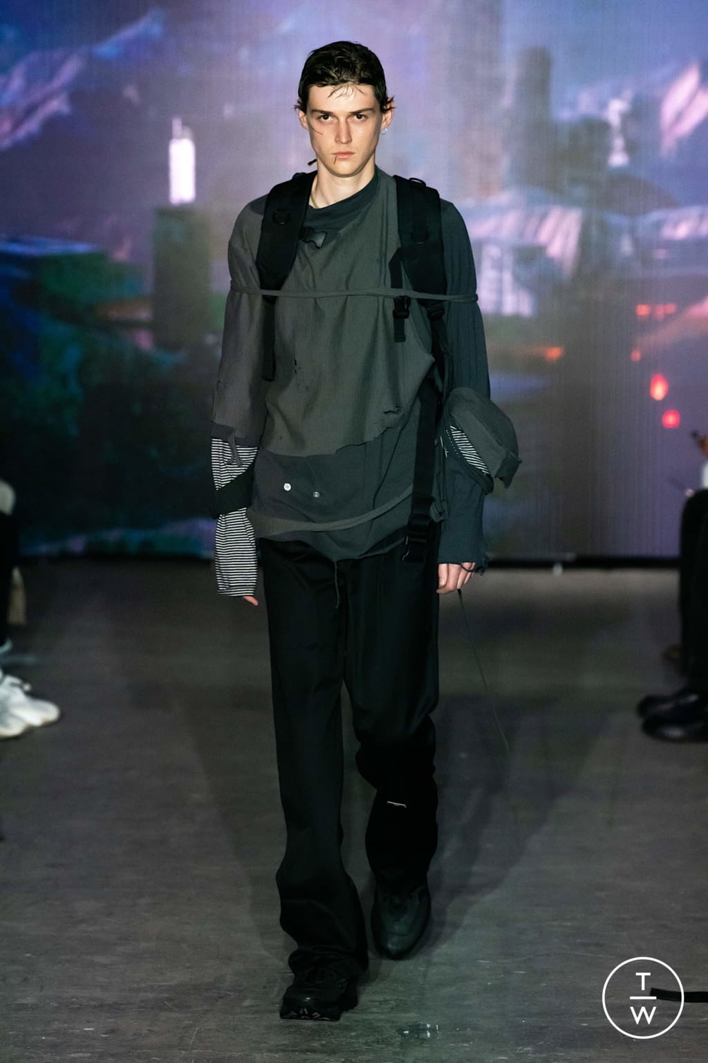 Fashion Week London Spring/Summer 2020 look 1 from the C2H4 collection menswear