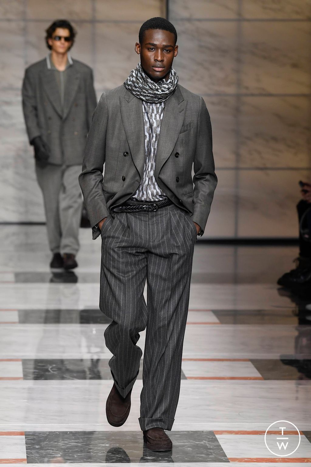 Fashion Week Milan Fall/Winter 2023 look 14 from the Giorgio Armani collection 男装