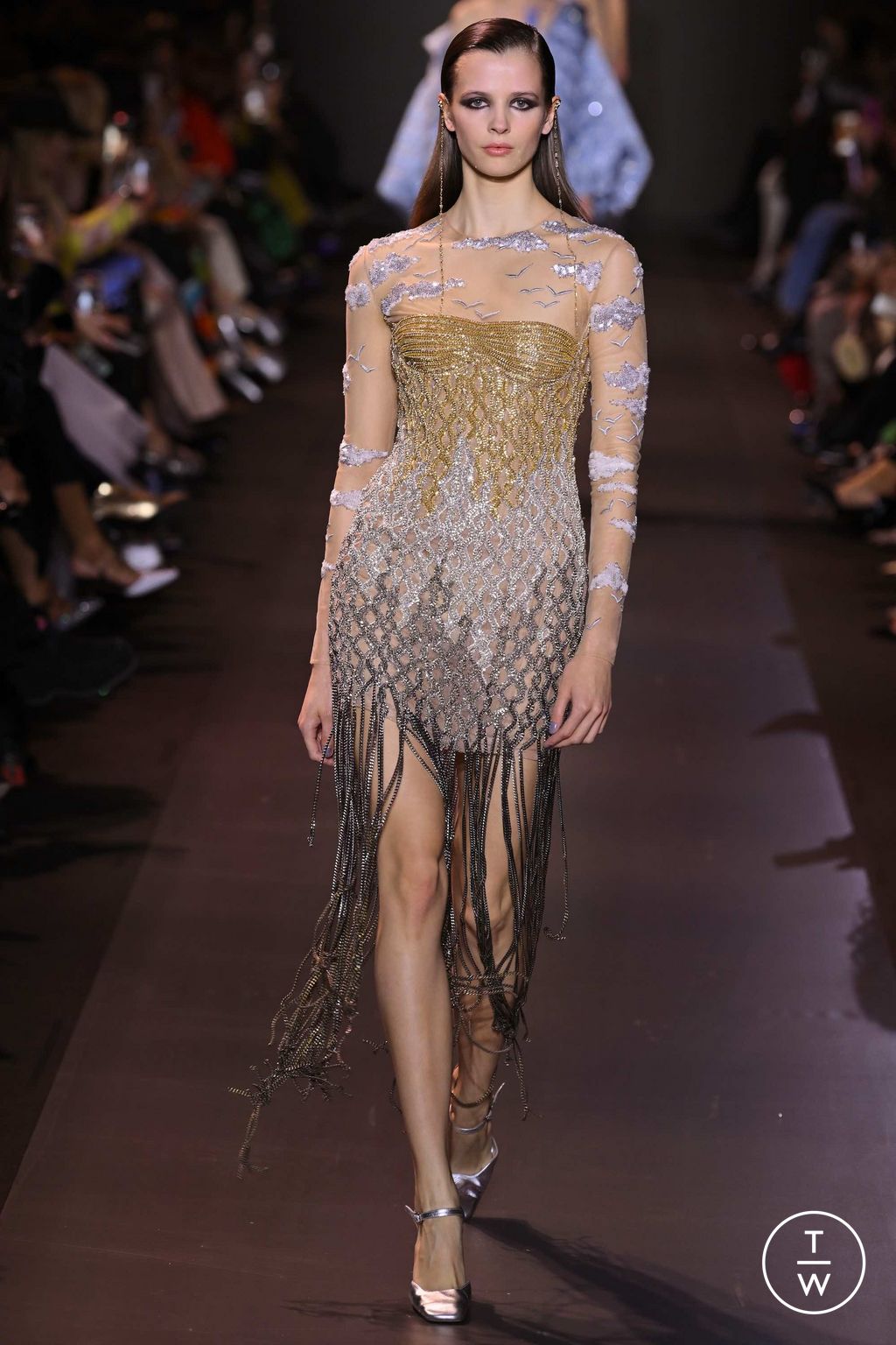 Fashion Week Paris Spring/Summer 2023 look 34 from the Georges Hobeika collection couture