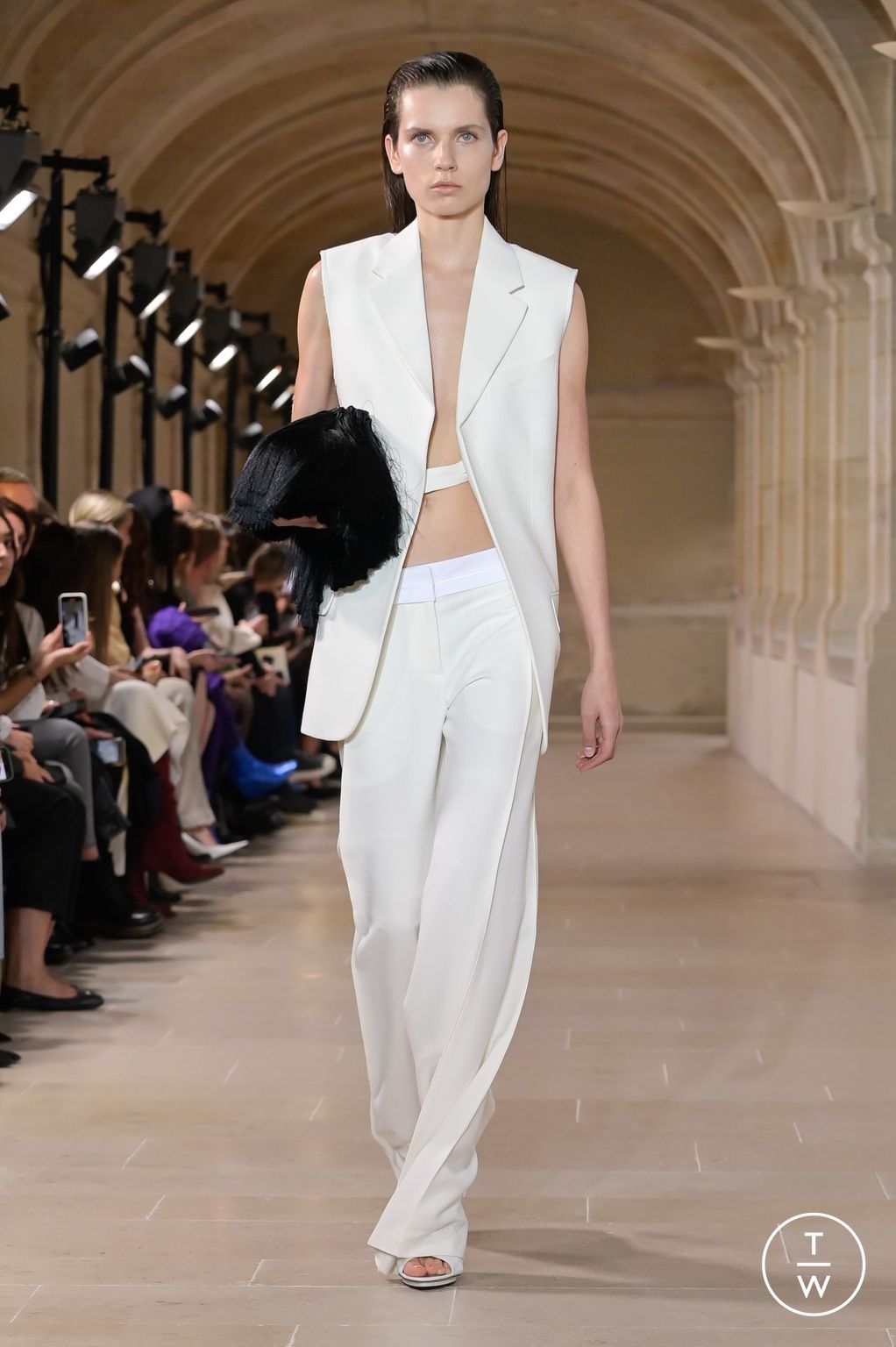 Fashion Week Paris Spring/Summer 2023 look 21 from the Victoria Beckham collection womenswear