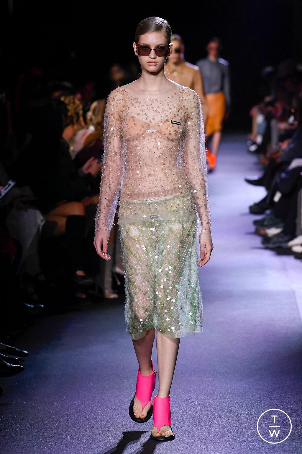 Fashion Week Paris Spring/Summer 2023 look 47 from the Miu Miu collection womenswear
