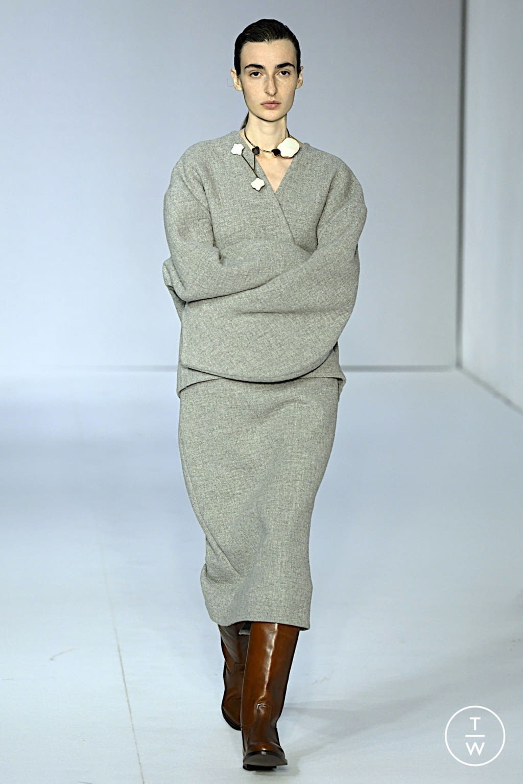 Fashion Week Milan Fall/Winter 2022 look 12 de la collection Calcaterra womenswear