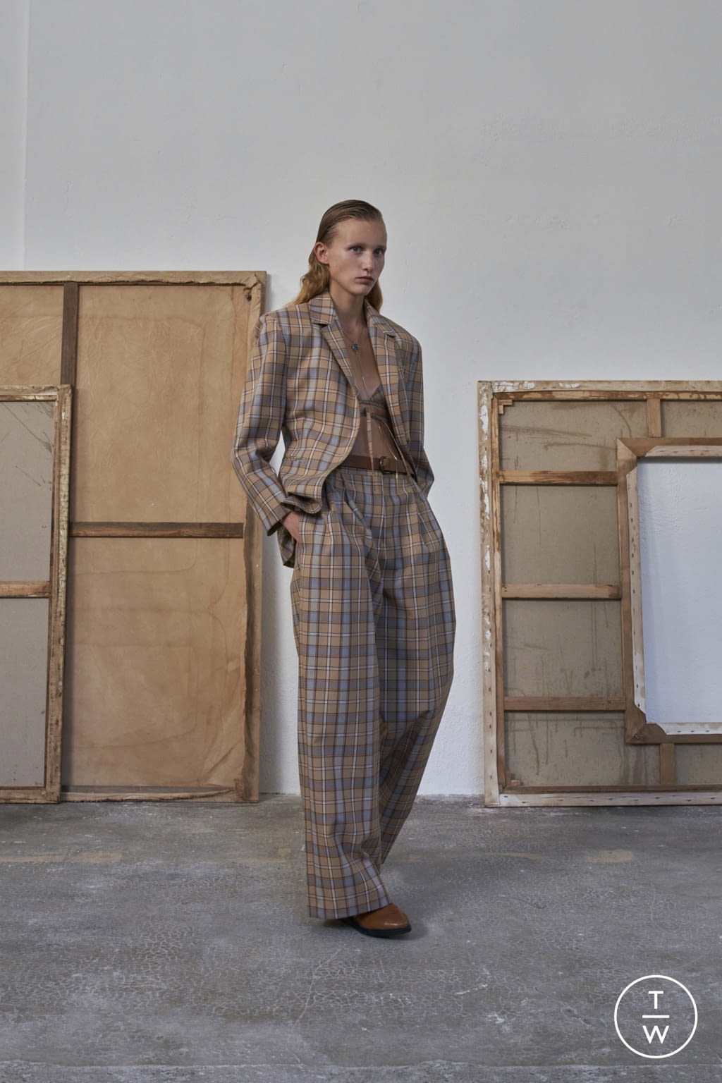 Fashion Week Milan Spring/Summer 2022 look 17 de la collection Calcaterra womenswear