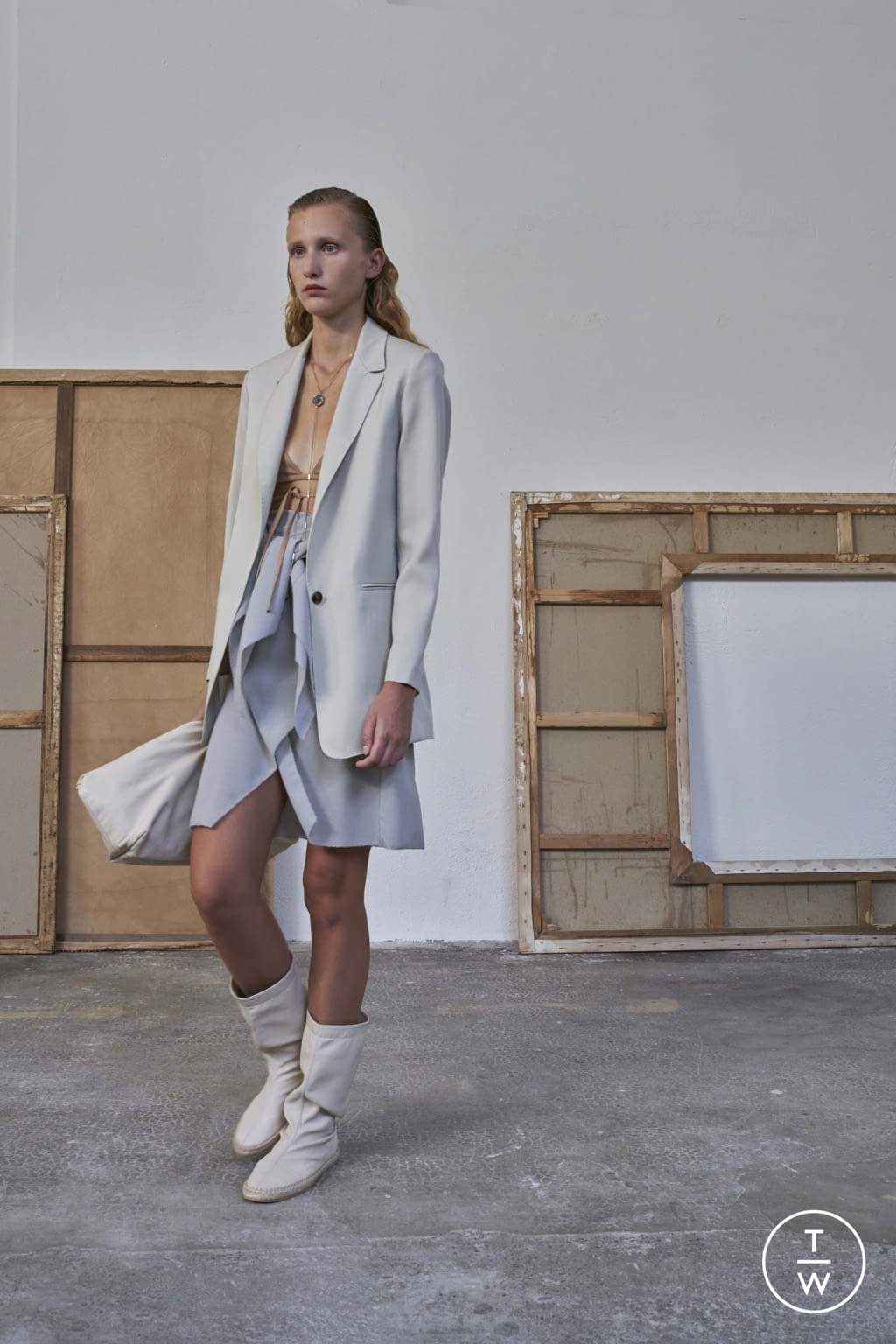 Fashion Week Milan Spring/Summer 2022 look 7 de la collection Calcaterra womenswear