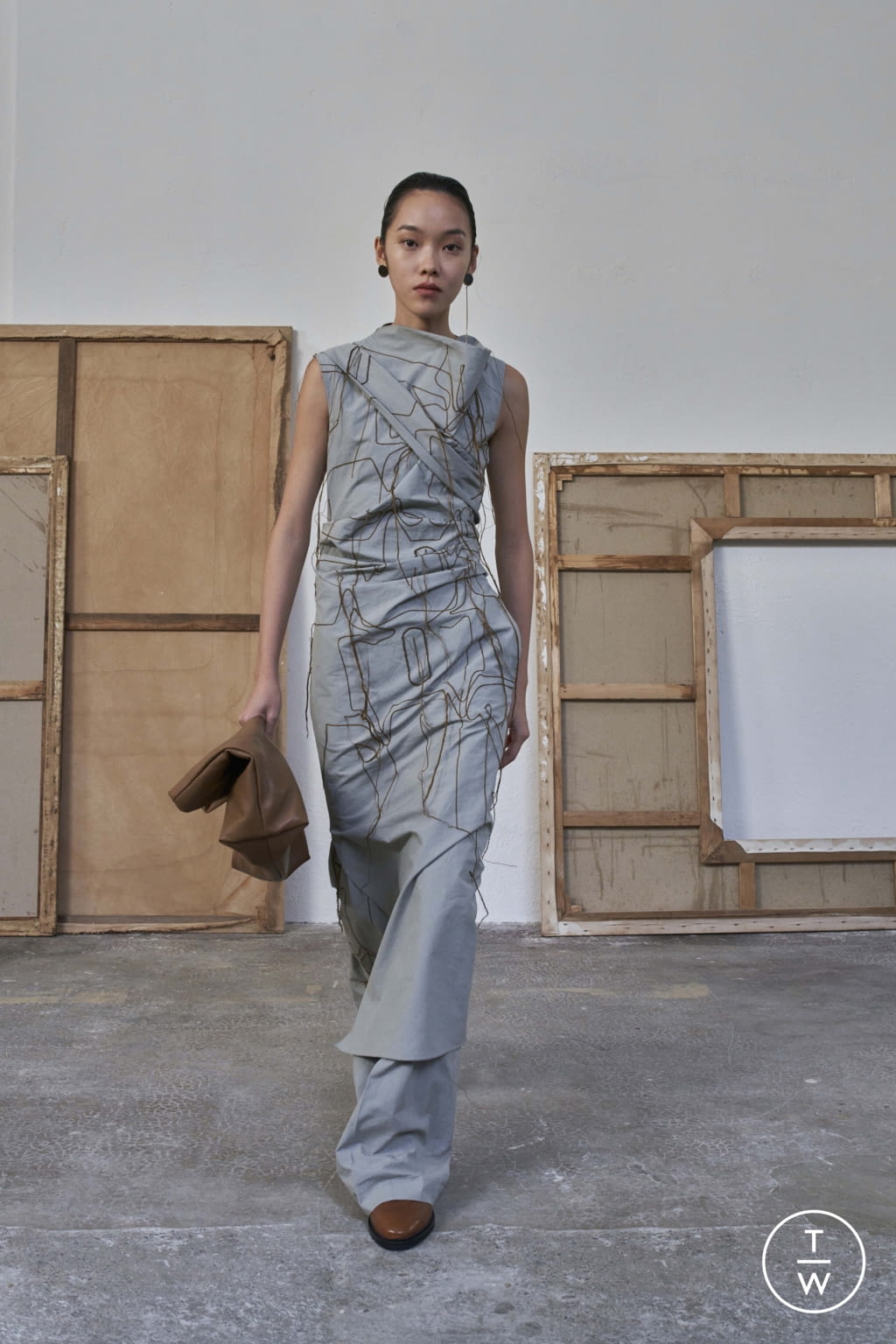 Fashion Week Milan Spring/Summer 2022 look 8 from the Calcaterra collection womenswear