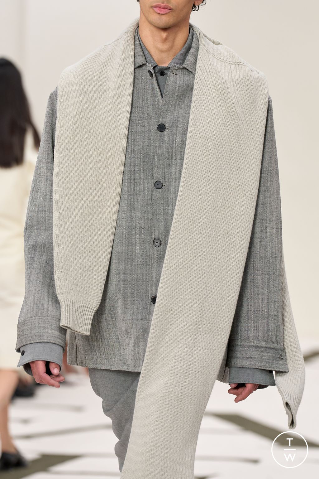 Fashion Week New York Fall/Winter 2025 look 73 de la collection Calvin Klein Collection womenswear accessories