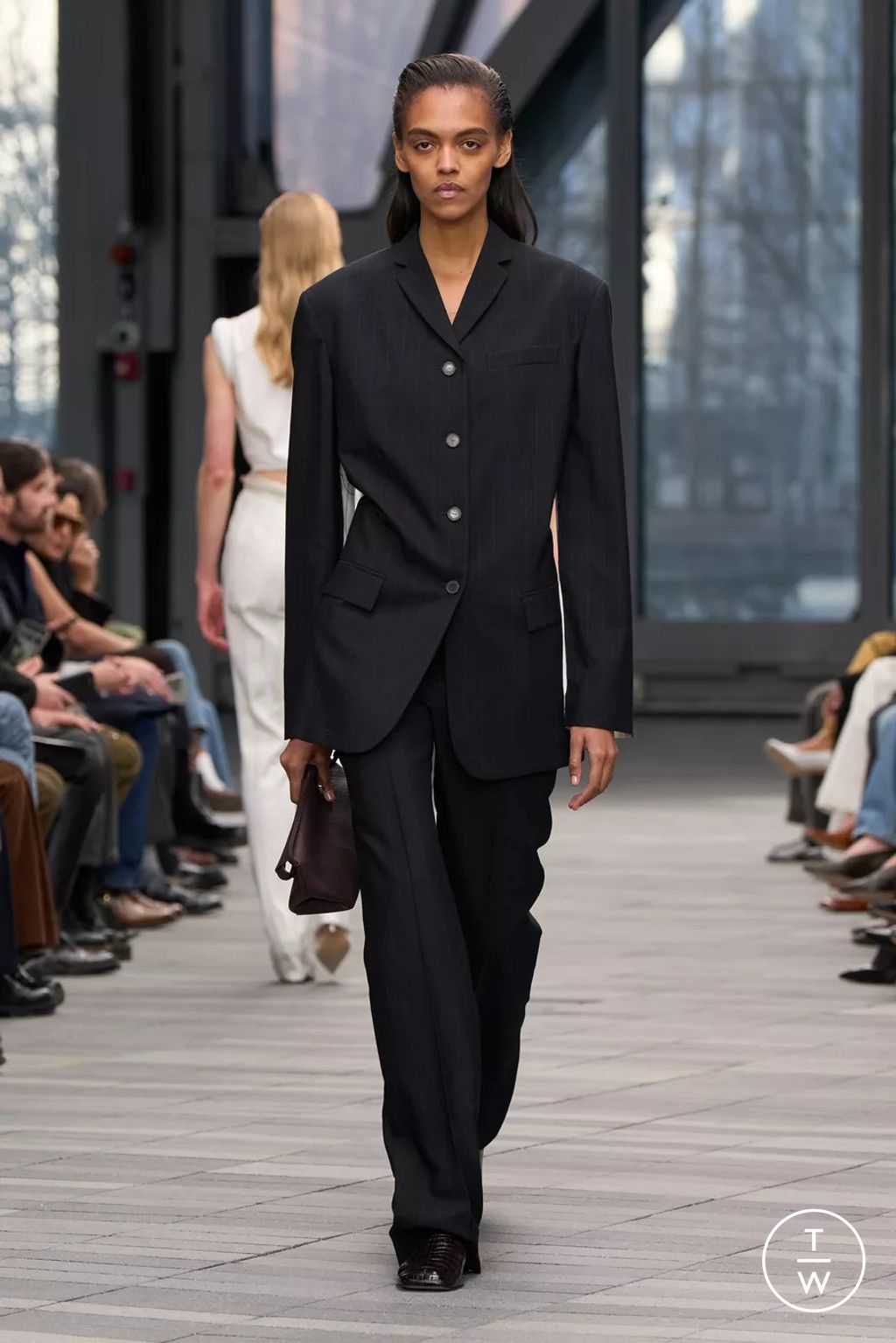 Fashion Week New York Fall/Winter 2026 look 10 from the Calvin Klein Collection collection womenswear