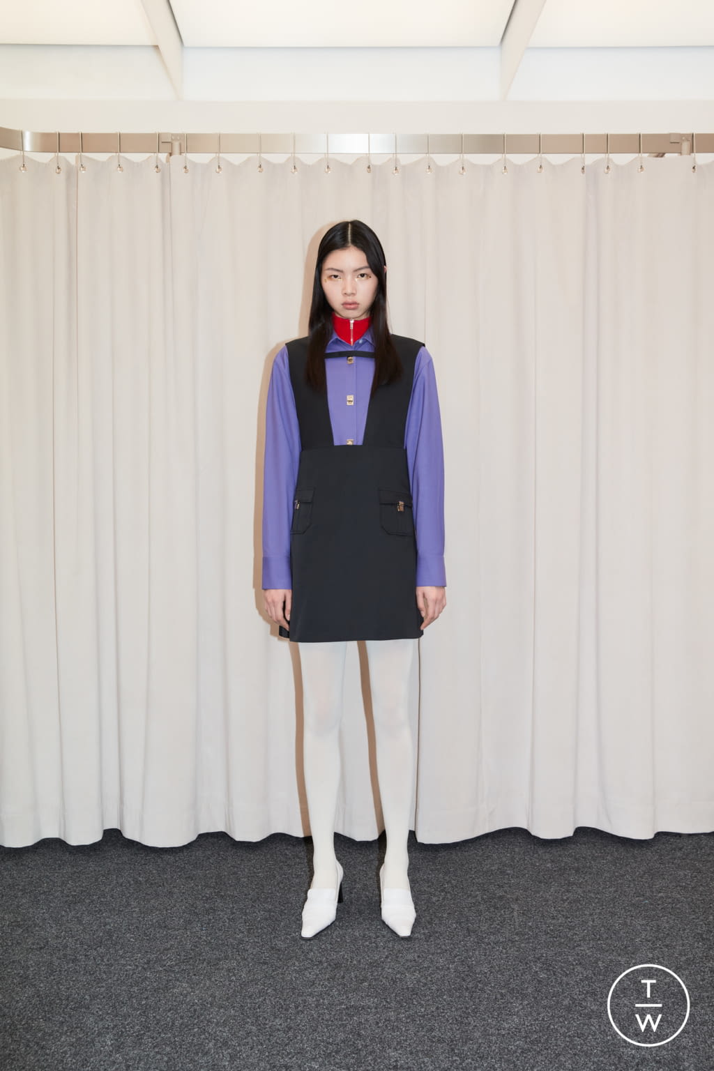 Fashion Week Paris Fall/Winter 2021 look 20 from the Calvin Luo collection 女装