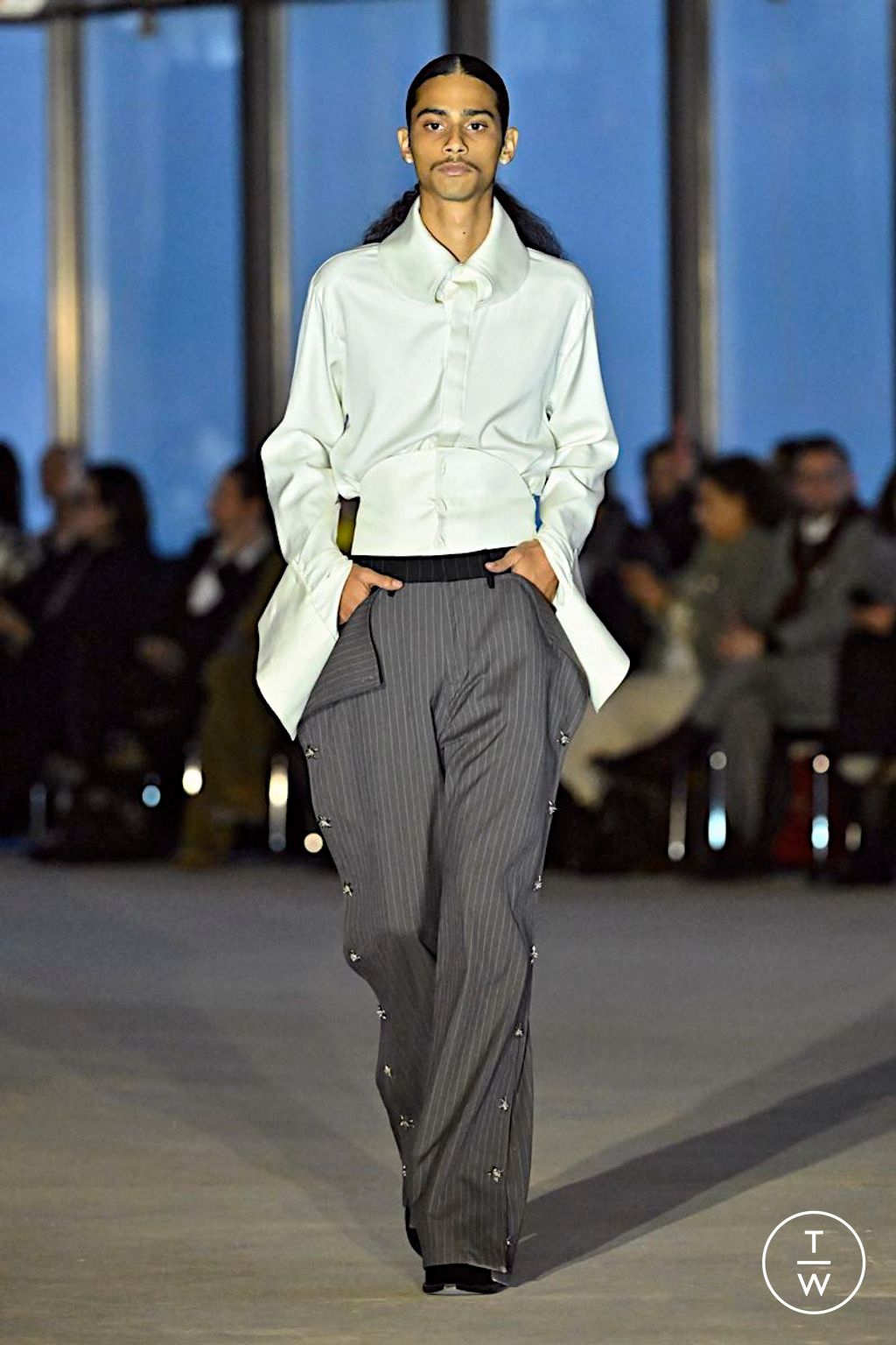 Fashion Week New York Fall/Winter 2025 look 5 from the Campillo collection 男装