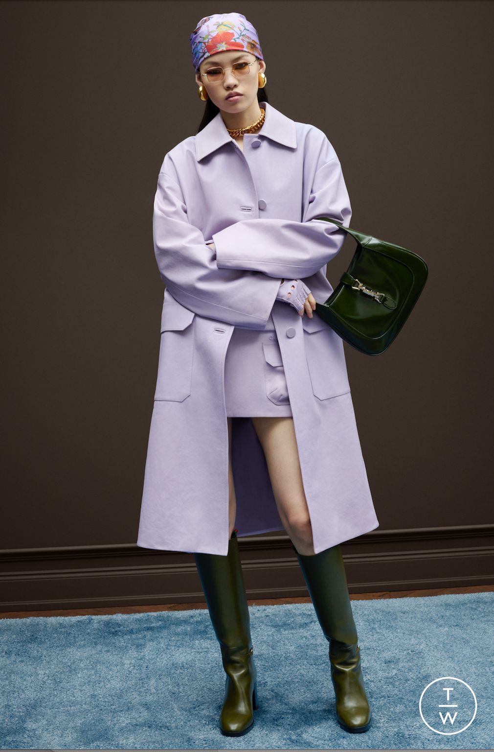 Fashion Week Milan Pre-Fall 2025 look 40 from the Gucci collection womenswear