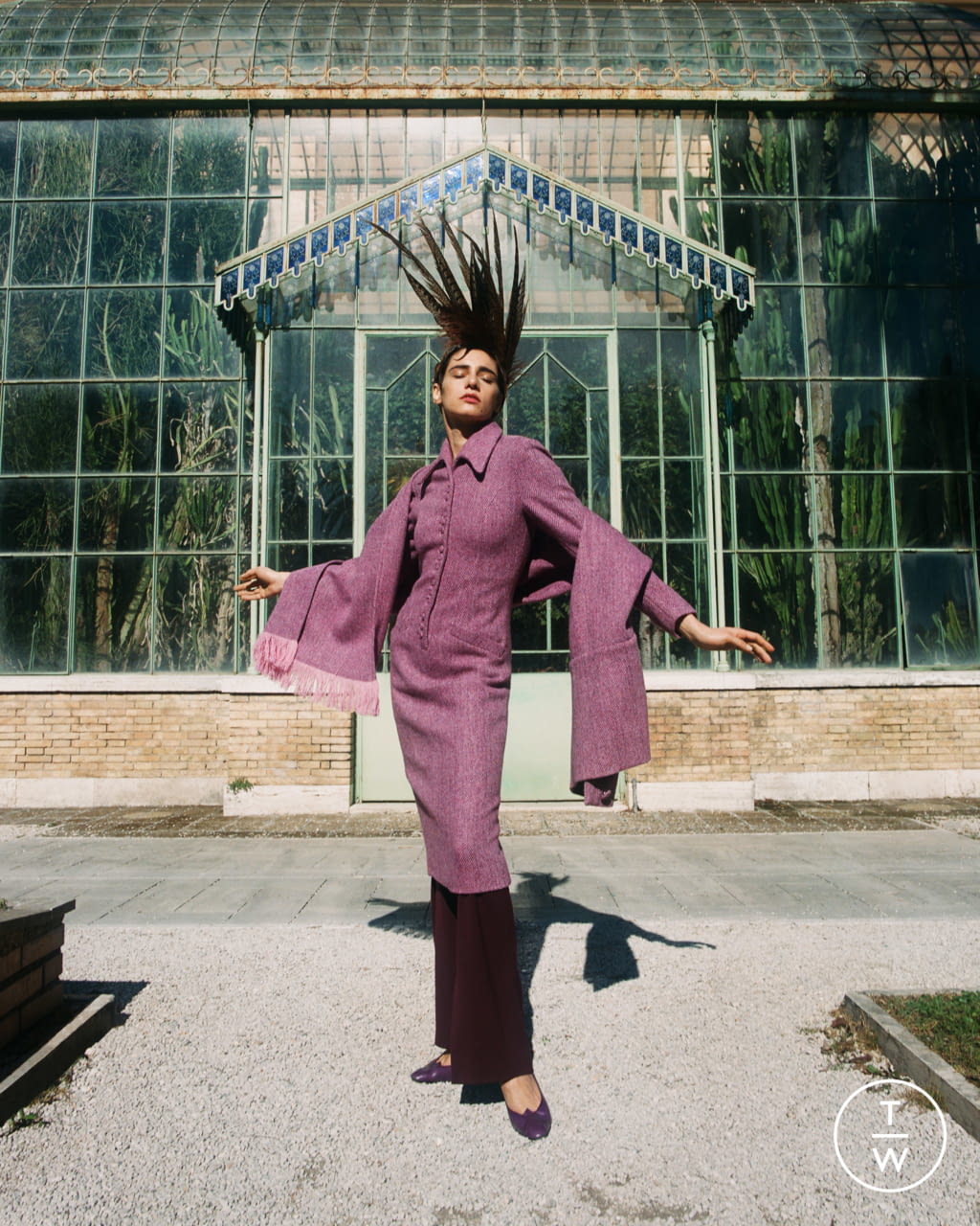 Fashion Week Milan Fall/Winter 2020 look 9 de la collection Capucci womenswear