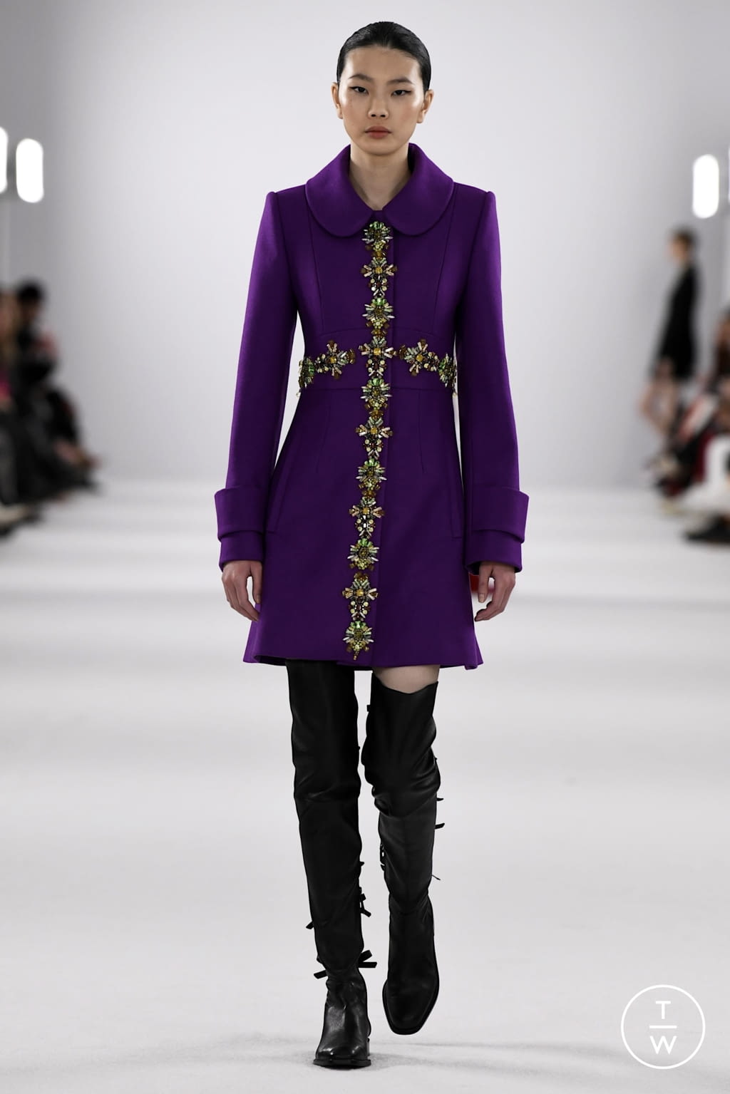 Fashion Week New York Fall/Winter 2022 look 15 de la collection Carolina Herrera womenswear