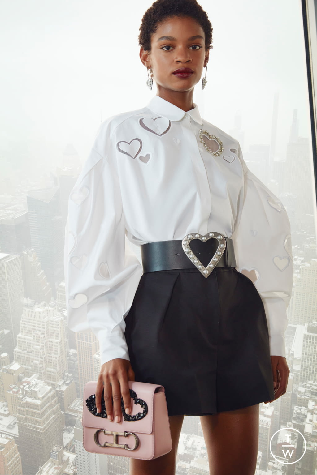 Fashion Week New York Fall/Winter 2021 look 7 de la collection Carolina Herrera womenswear