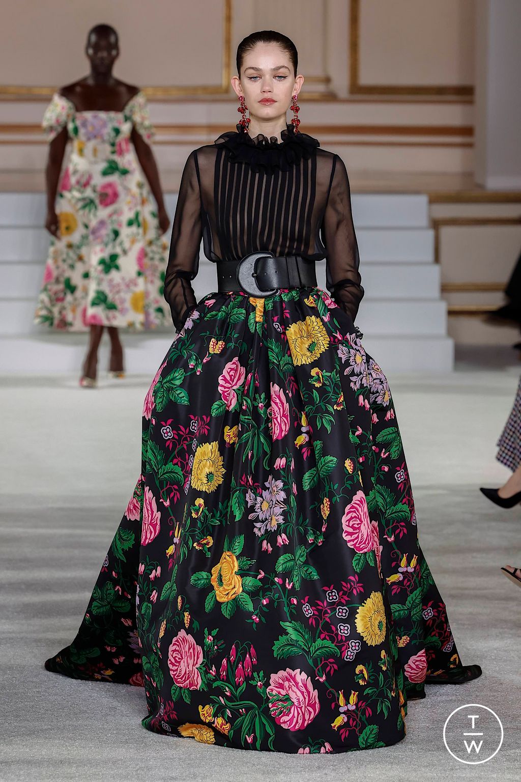 Fashion Week New York Fall/Winter 2023 look 11 de la collection Carolina Herrera womenswear