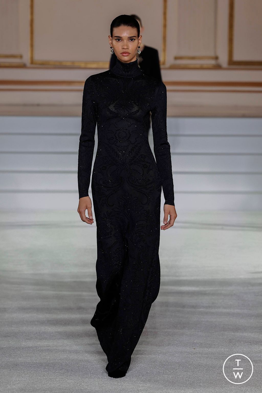 Fashion Week New York Fall/Winter 2023 look 50 from the Carolina Herrera collection womenswear