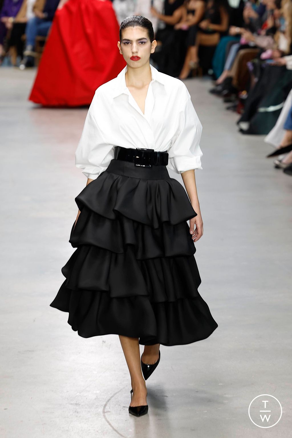 Fashion Week New York Fall/Winter 2024 look 9 de la collection Carolina Herrera womenswear