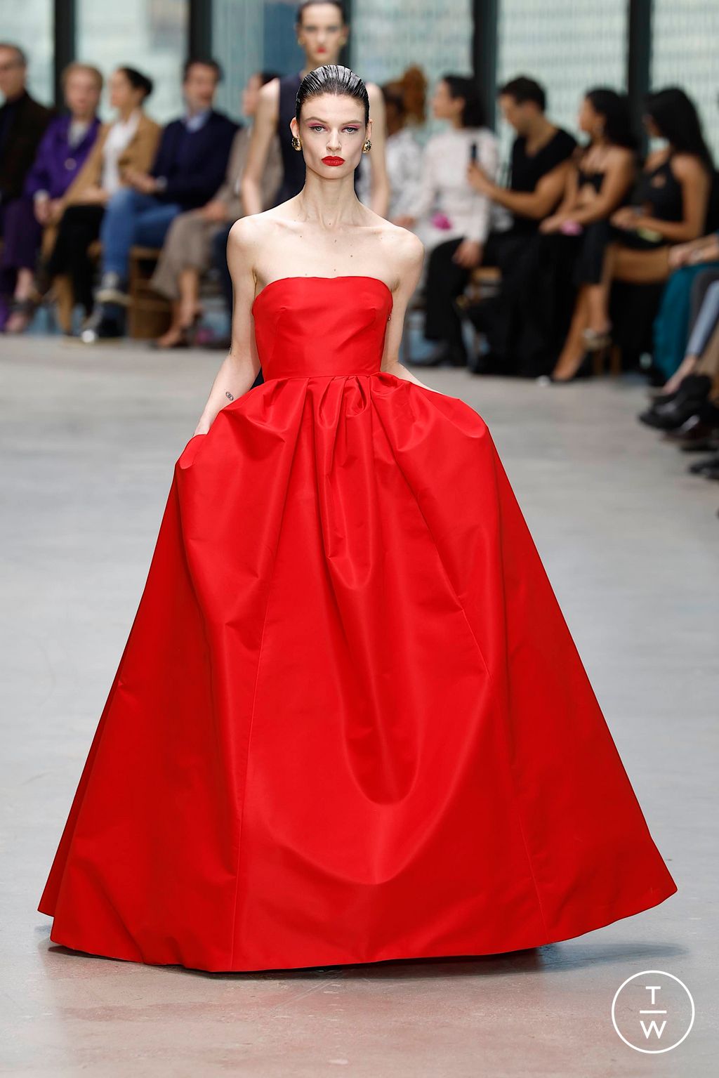 Fashion Week New York Fall/Winter 2024 look 10 de la collection Carolina Herrera womenswear
