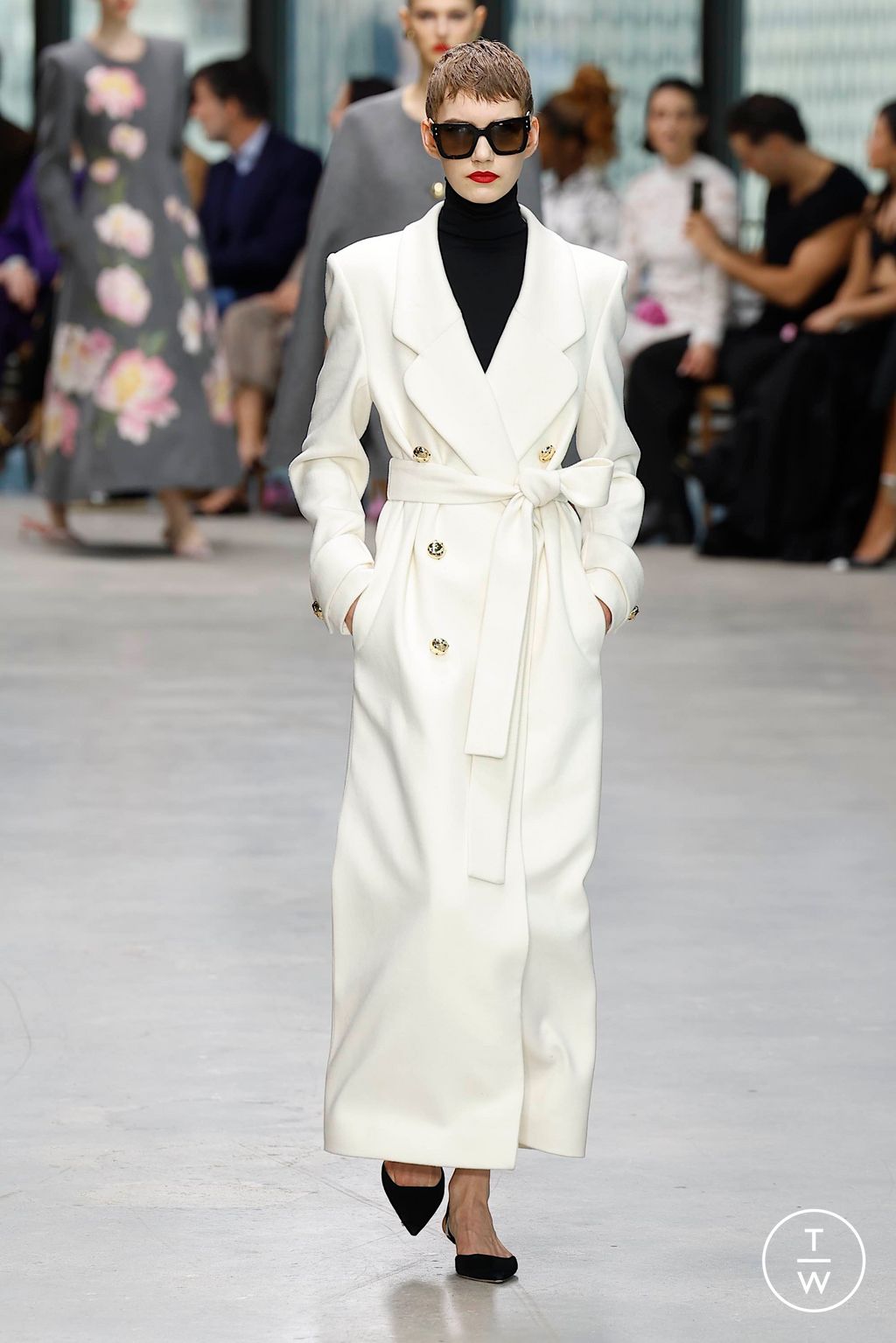 Fashion Week New York Fall/Winter 2024 look 19 de la collection Carolina Herrera womenswear