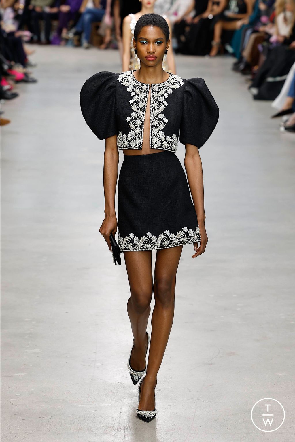 Fashion Week New York Fall/Winter 2024 look 50 de la collection Carolina Herrera womenswear