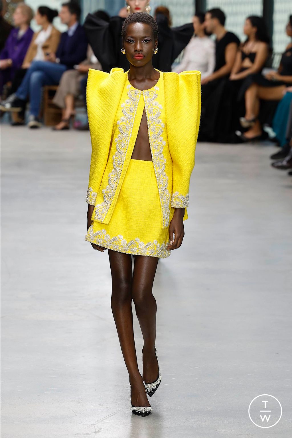 Fashion Week New York Fall/Winter 2024 look 57 from the Carolina Herrera collection womenswear