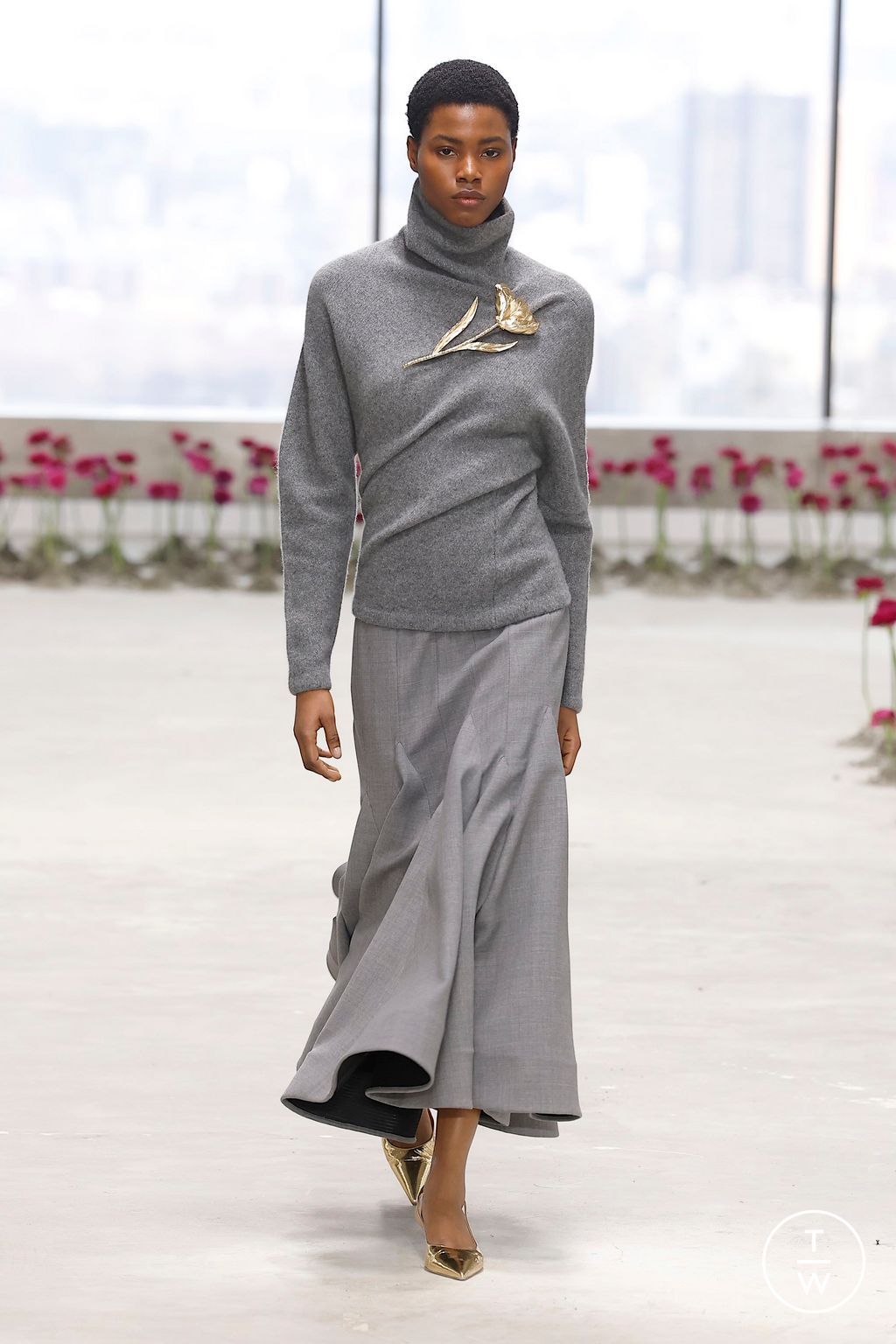 Fashion Week New York Fall/Winter 2025 look 4 de la collection Carolina Herrera womenswear